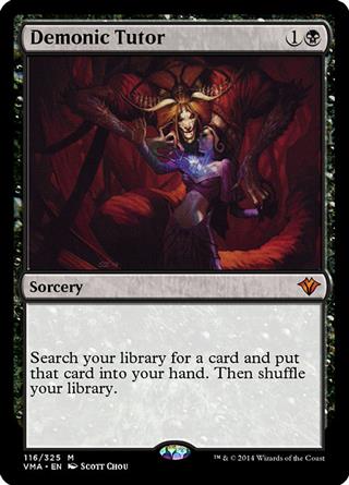 Demonic Tutor Limited Edition Alpha